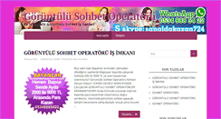 Desktop Screenshot of goruntulusohbetoperatoru.com